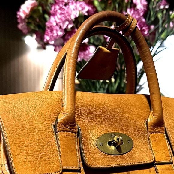 Mulberry  vintage leather tote bag - Picture 3 of 4